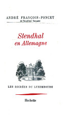 André-François Poncet. Stendhal en Allemagne