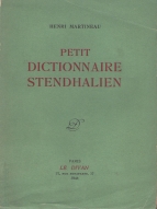 Petit dictionnaire Stendhalien